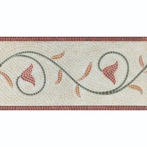 FLOREAL ARANCIO BORDER