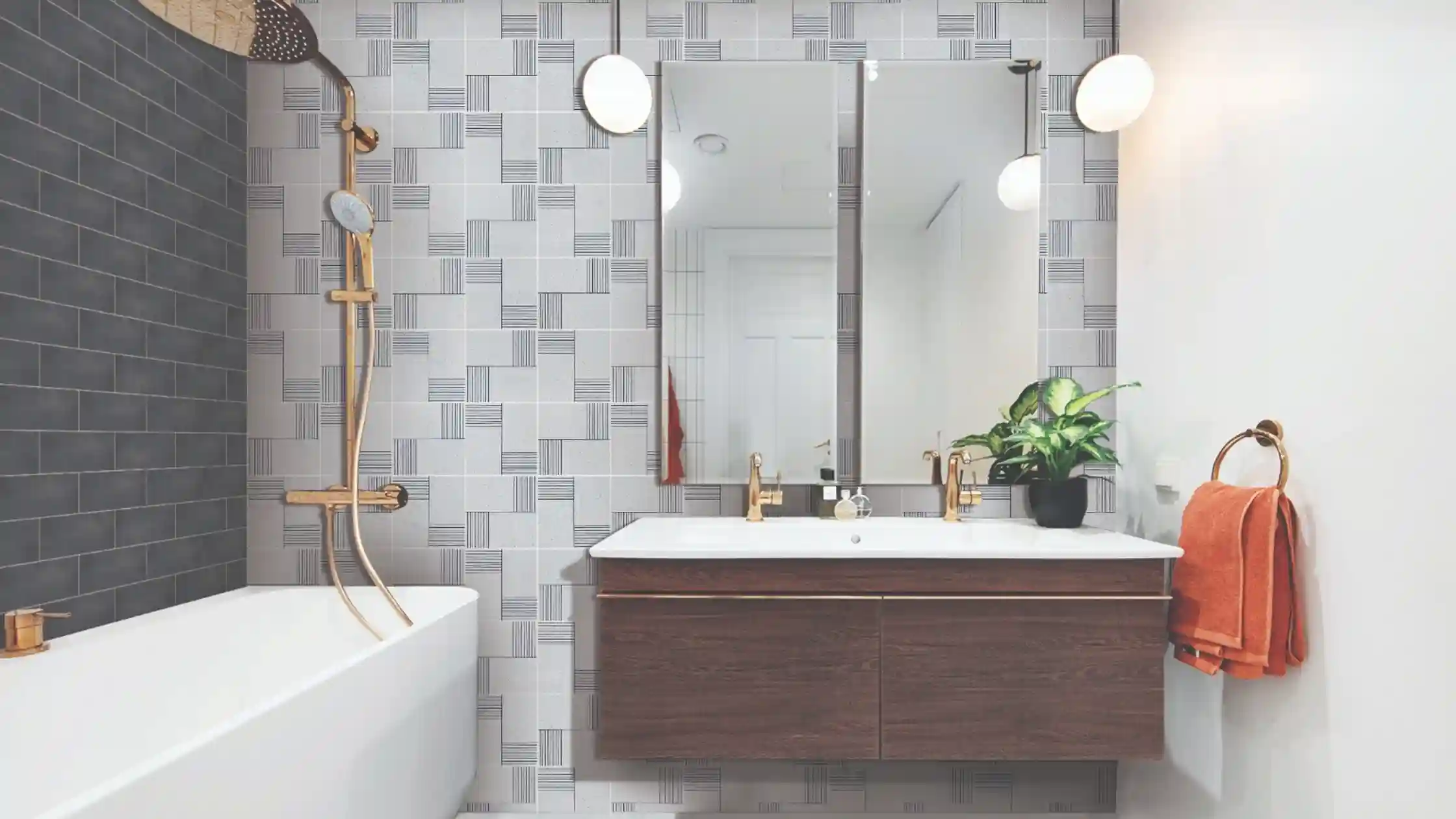 Bathroom tiles
